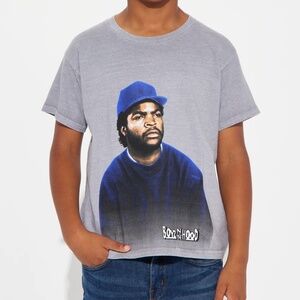 Boyz N The Hood Ice Cube Short Sleeve Tee - Grey Graphic T-Shirt New sz. 16